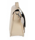 Bézs crossbody kézitáska nyomtatással