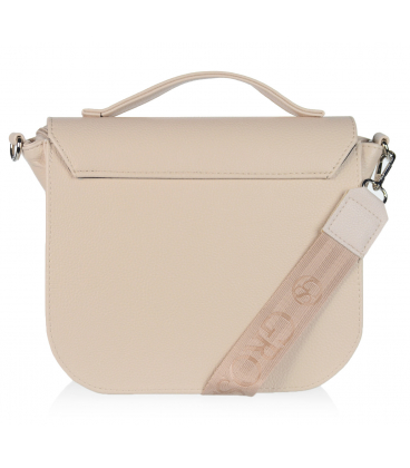 Bézs crossbody kézitáska nyomtatással