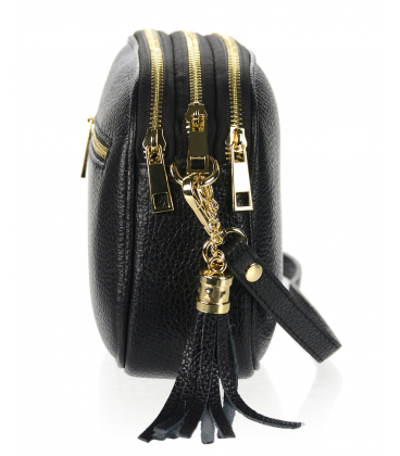 Bézs crossbody kézitáska nyomtatással