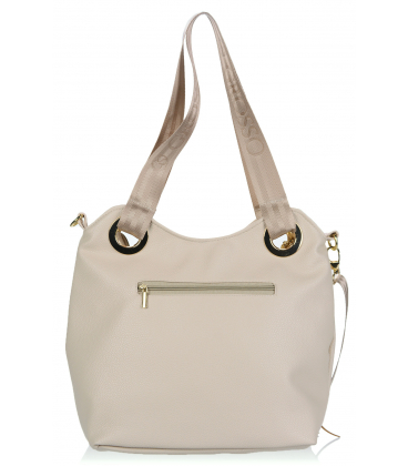 Černá elegantní kabelka s V-vzorem