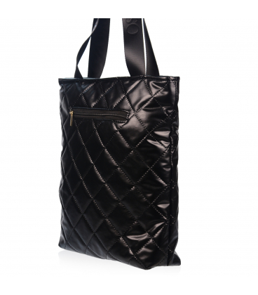 Fekete elegáns kézitáska V-mintával