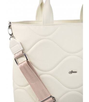 Fekete elegáns kézitáska V-mintával