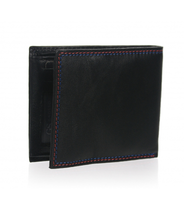 Pánska kožená čierna peňaženka