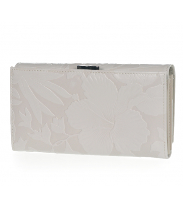 Dámská jednoduchá béžová peněženka