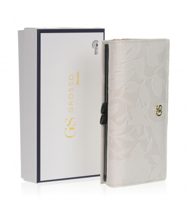 Egyszerű bézs színű női pénztárca