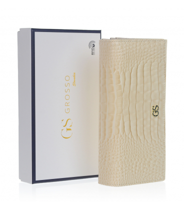 Egyszerű bézs színű női pénztárca GS-PN24-F0 DSF Beige