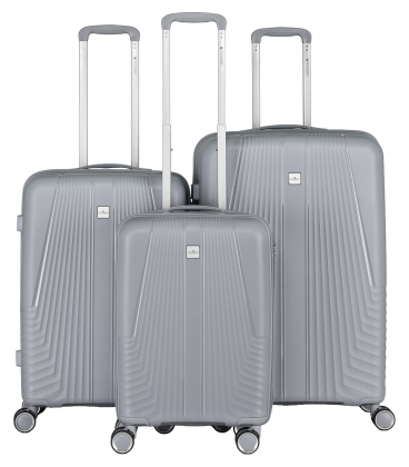 Szürke bőrönd szett PTN PP-09-SET3