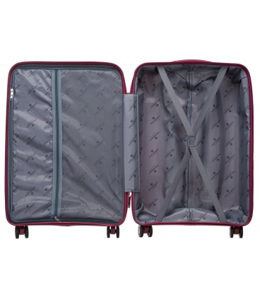 Bordó bőrönd szett 3w1 PTN WA06-SET3 Bor