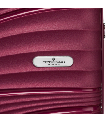 Bordó bőrönd szett 3w1 PTN WA06-SET3 Bor